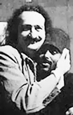 Meher Baba 1939 with Mast Shariat Khan