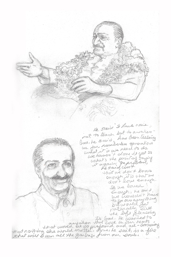 Meher Baba notebook page 4